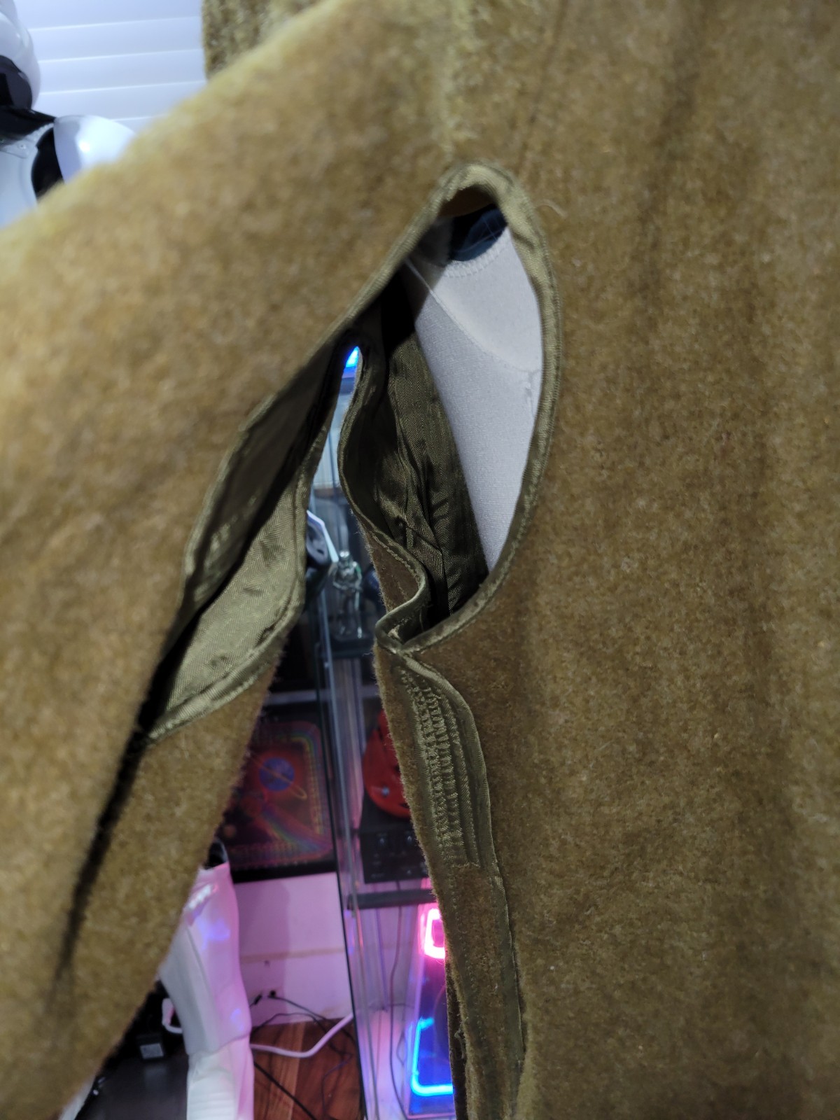 VINTAGE US Army WOOL LINER for TRENCH COAT OVERCOAT MEDIUM LONG