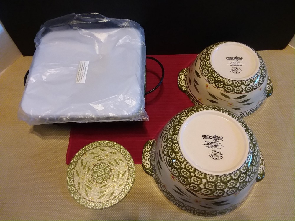 Temp-tations 6 pc Old World Green Bakeware Set Baking Set Cookware