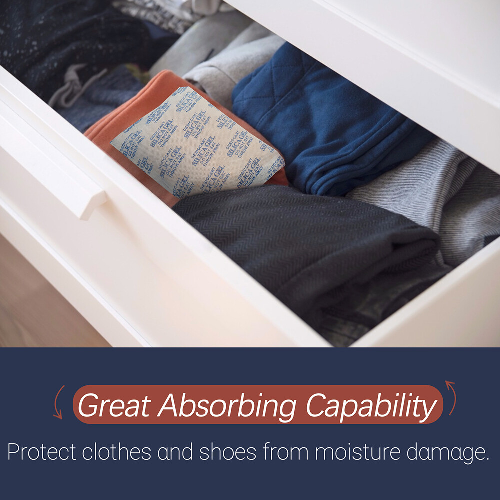 0.5g-500g Gram Silica Gel Desiccant Packets Moisture Absorber Packs Reusable Lot