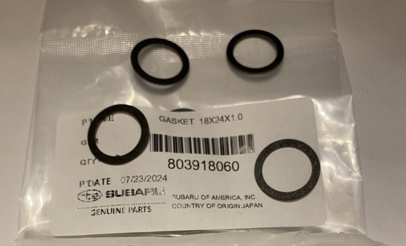 Subaru OEM Genuine Diff Fluid Change Gasket Set 3 Qts Gear Oil & Gaskets