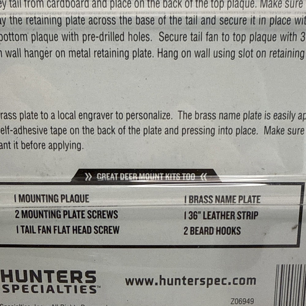 HS Strut Mounting Kit - Turkey Tail & Three Beard 6949