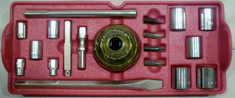Vintage Creative Tool Easydriver Ratchet Power Ball Tool System with Case