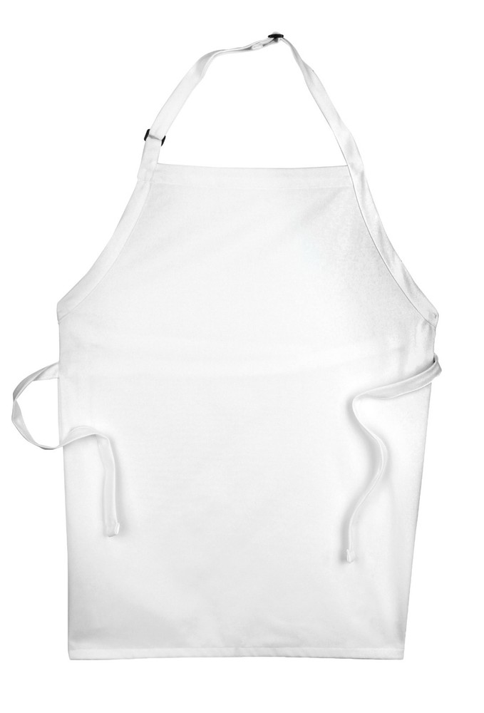 Chef Code 28" Bib Apron with Adjustable Neck - No Pockets CC501