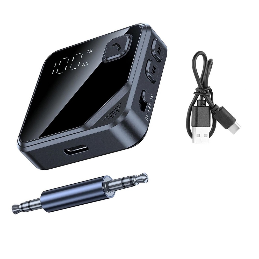 Bluetooth 5.4 Audio Transmitter Receiver for Stereo System Hands-Free Calling