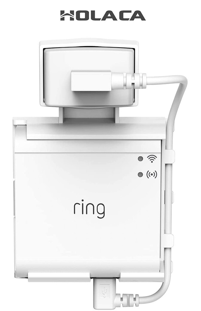 HOLACA Outlet Wall Mount for Ring Smart Lighting Bridge,Easily Be White