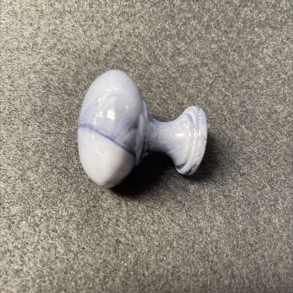 1-3/16" Marbleized Round Knob Gray