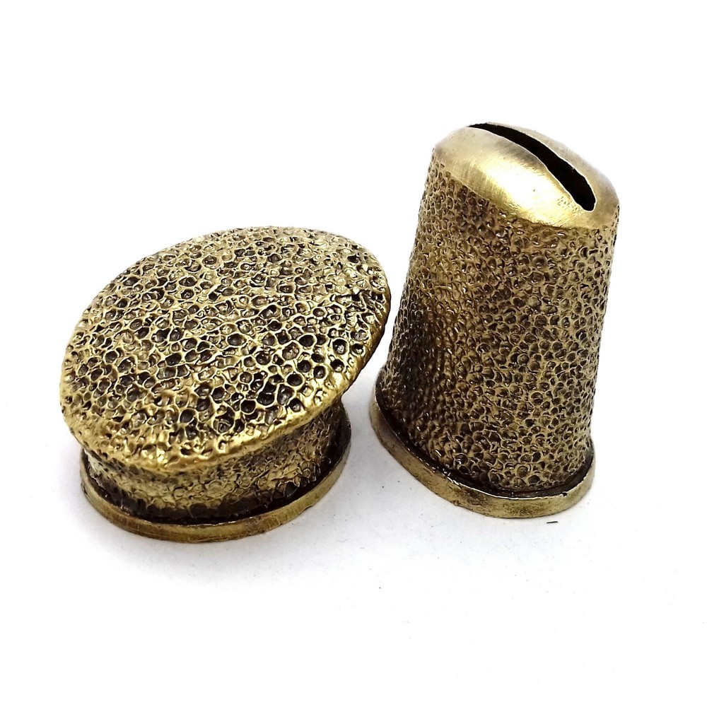 SET DIRK SOLID BRONZE FINGER GUARD BOLSTER, POMMEL CUSTOM KNIFE MAKING