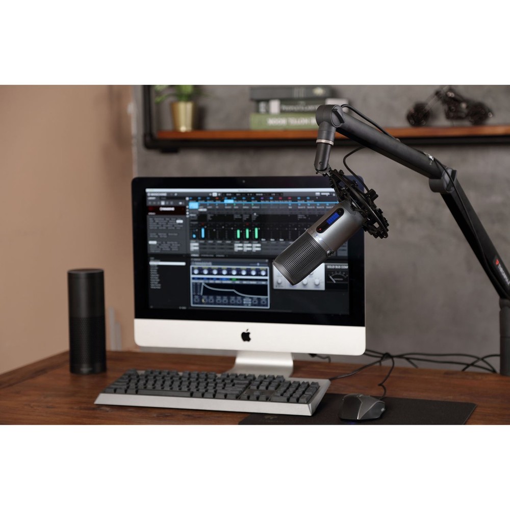 Thronmax MDrill One Pro USB Microphone with Tabletop Stand, Slate Gray