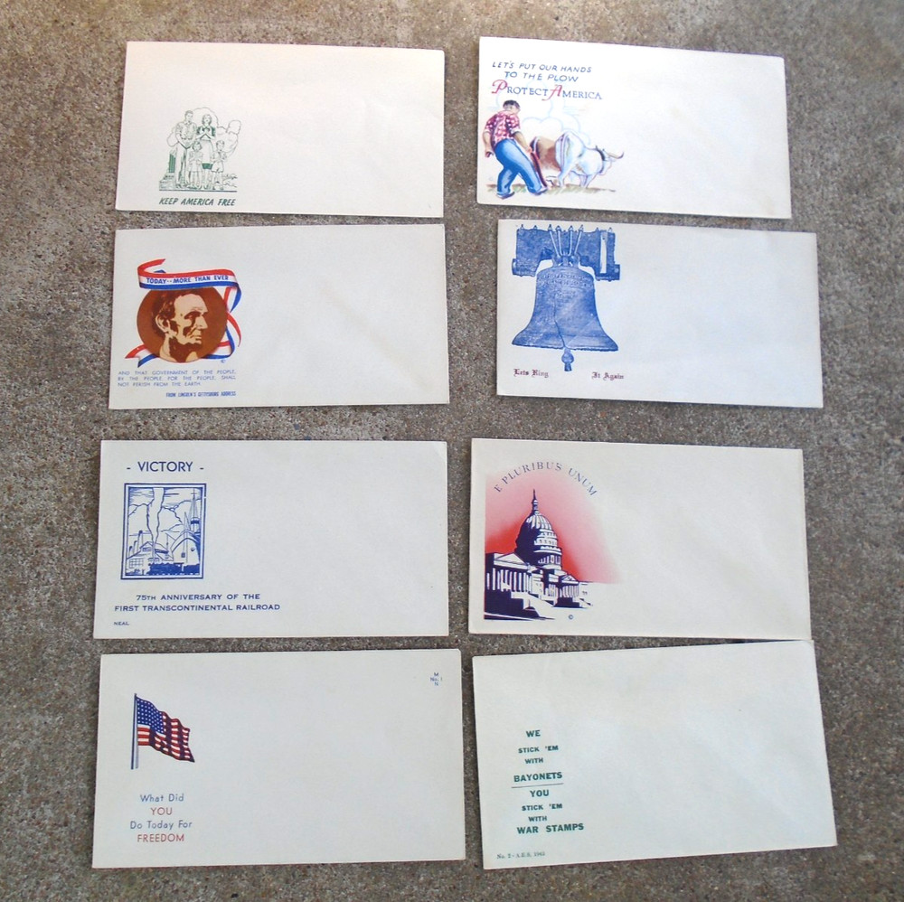 WWII home front patriotic envelopes