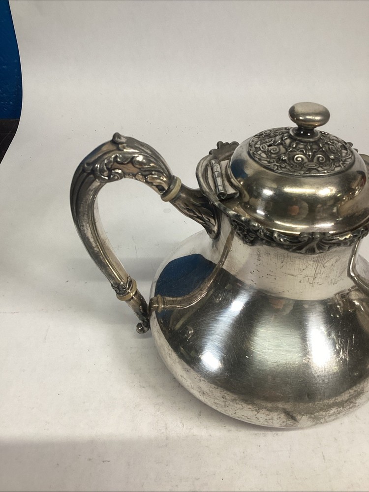 Antique Ornate Silver Plated Teapot