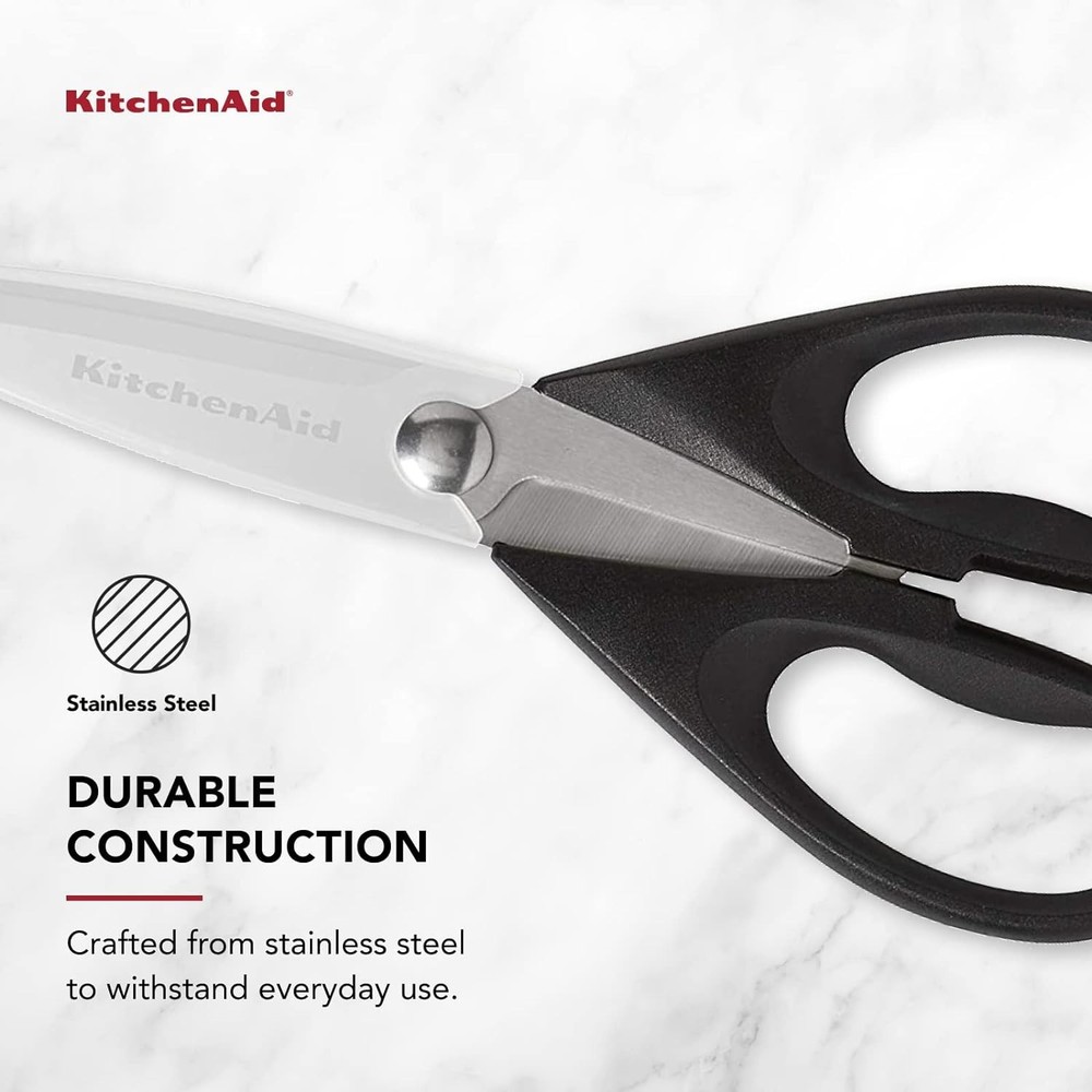 KitchenAid All Purpose Kitchen Shears with Protective Sheath Durable Stainless S