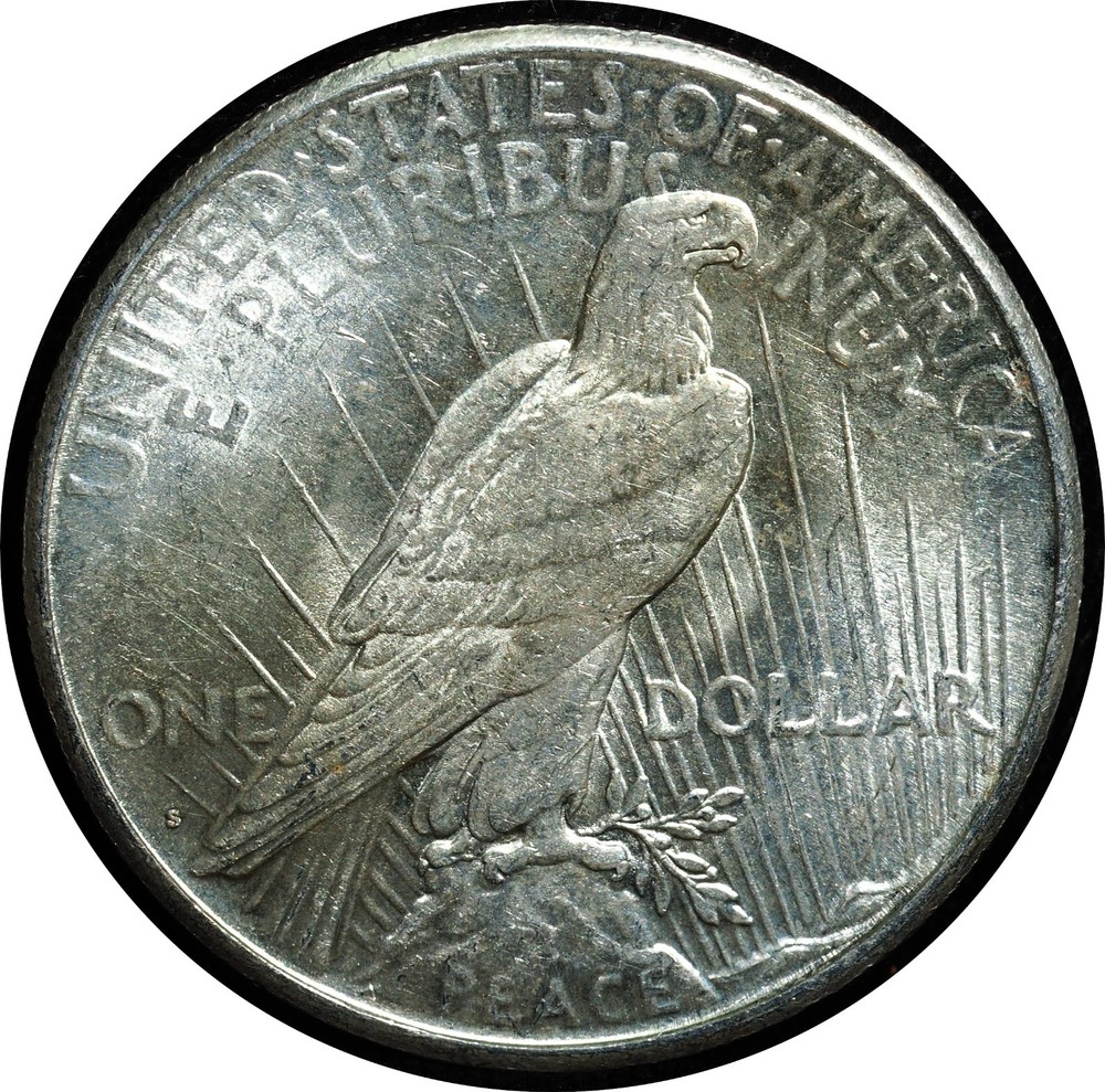1925-S Peace Dollar Scratch BU