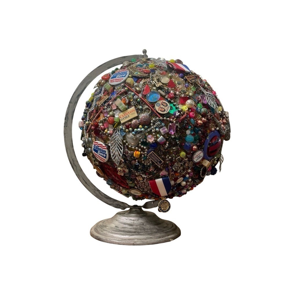 Vintage Clinton Gore Collage Globe
