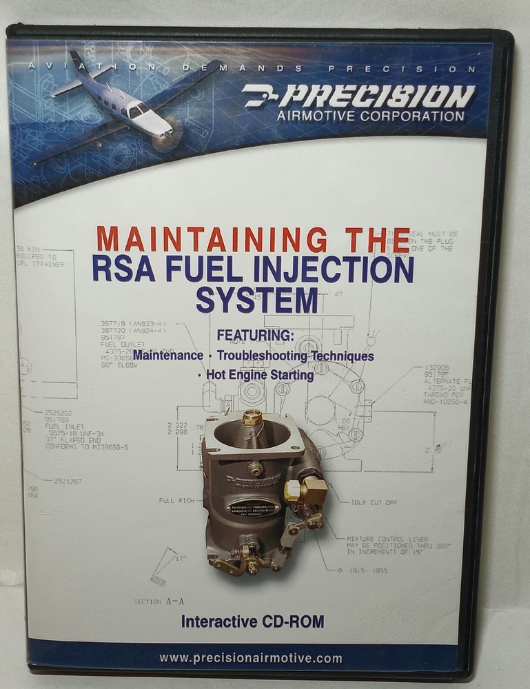 Precision Plane Maintaining the RSA Fuel Injection System Interactive CD-ROM