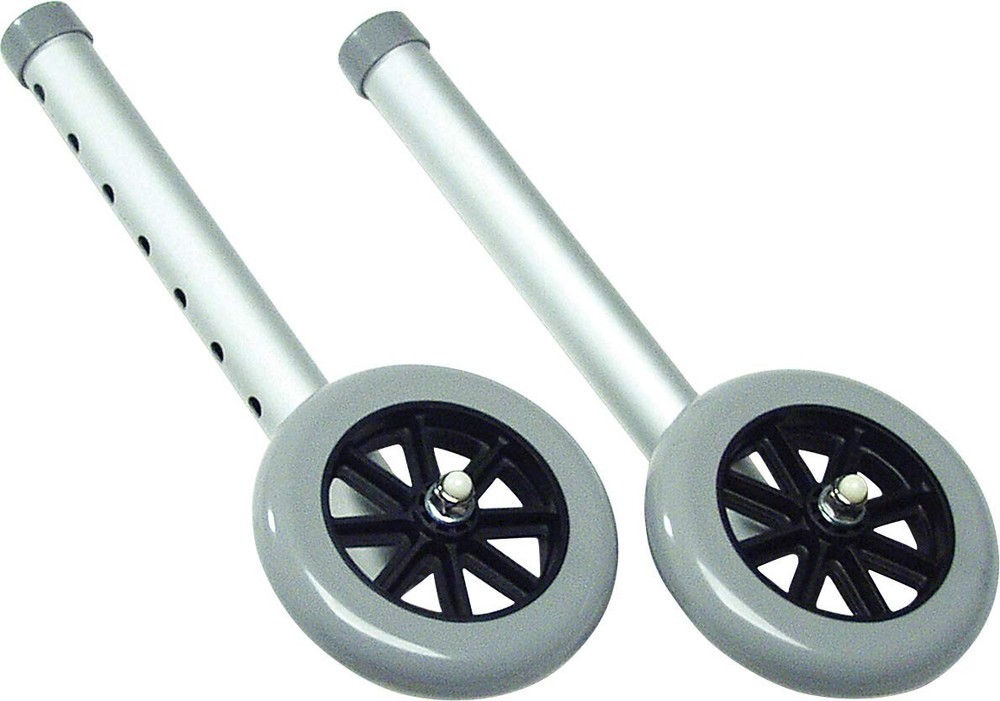 Lumex 5" Fixed Walker Wheels Replacement Rollator Accessories Universal
