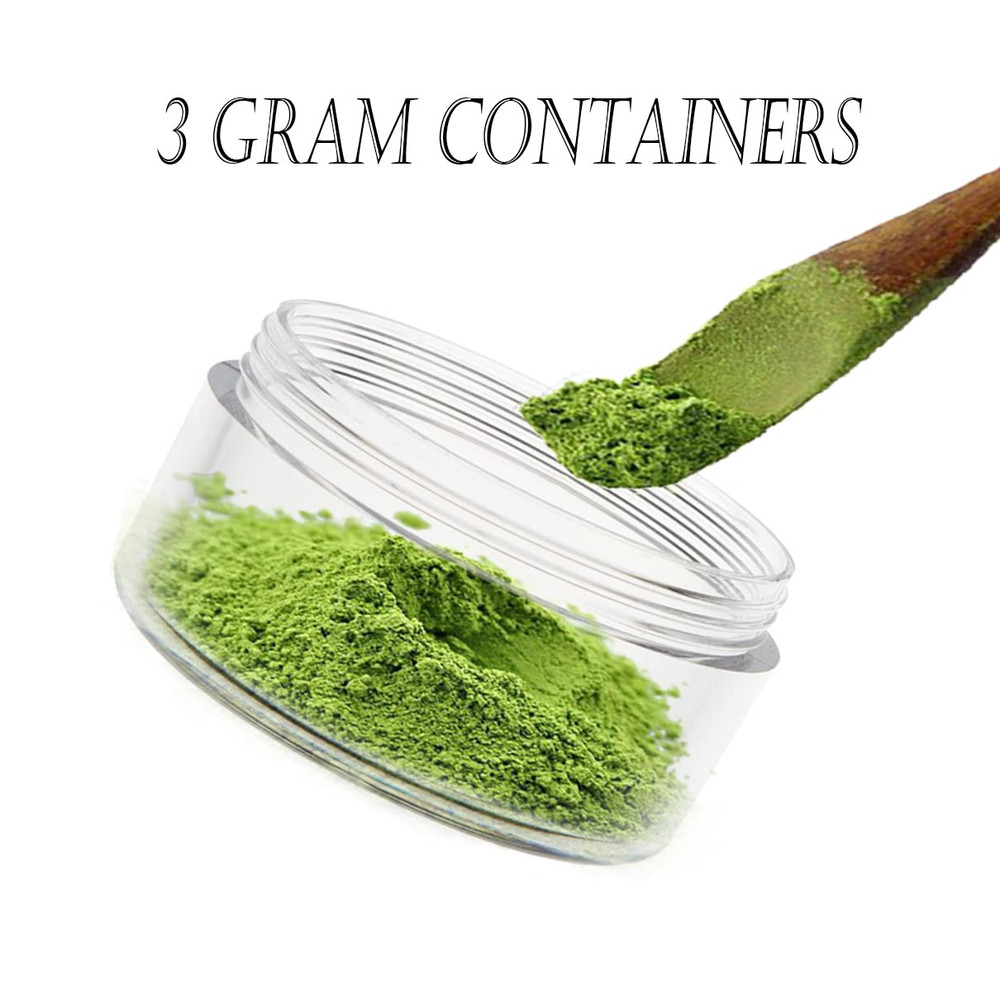 3 Gram Sample Containers with Lids, 50 Count Tiny Sample Jars, 3ML Makeup Cosmet