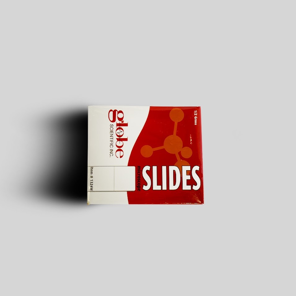 Frosted Microscope Slides by Globe Scientific, Model 1324W – 72-Pack