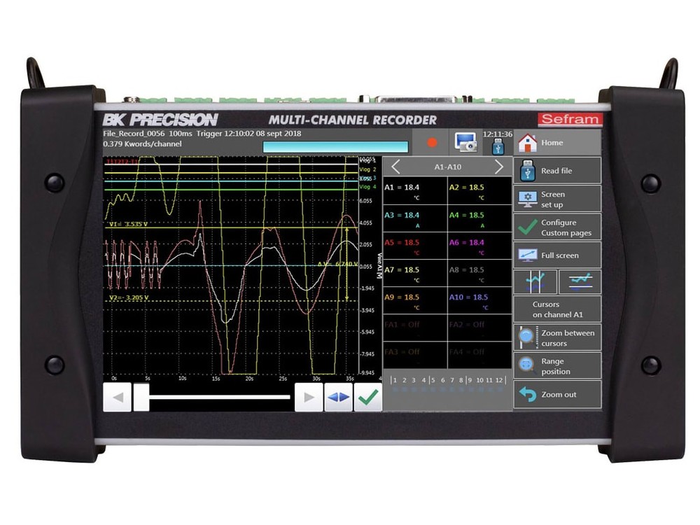 B&K Precision DAS220 - Portable 10-Channel Data Recorder without Battery