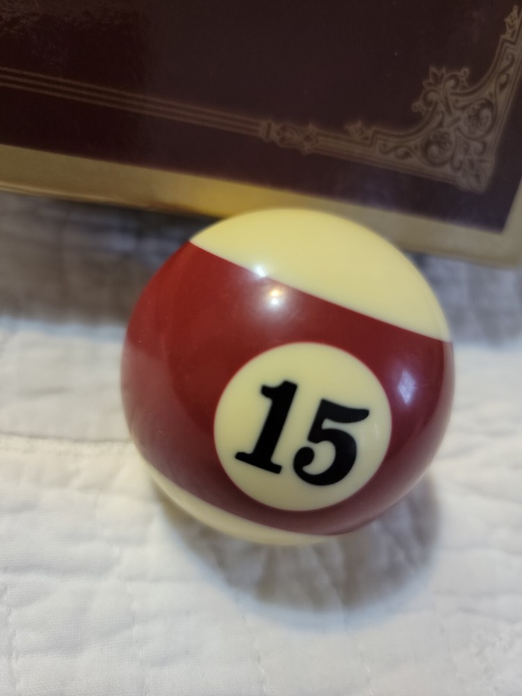 Replacement Billiard Pool 15 Ball Maroon Empire 2.25" EUC