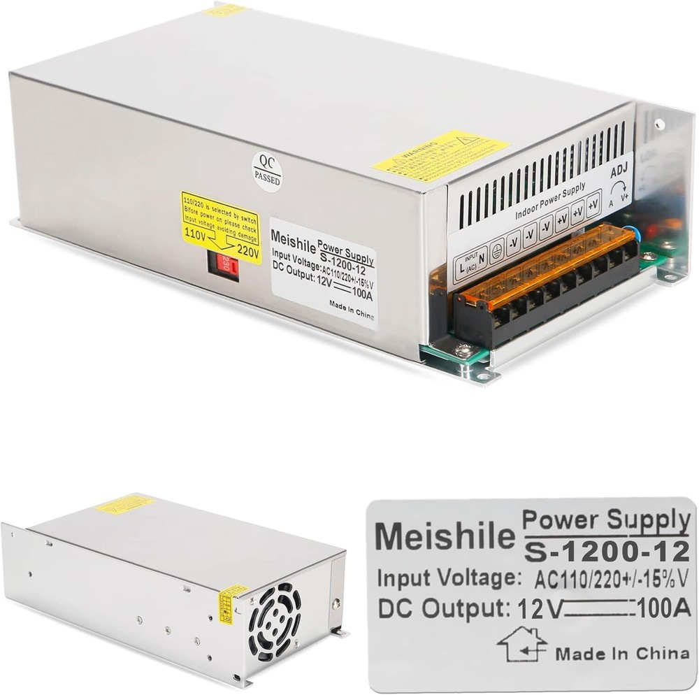 High-Efficiency 12V 100A Switching Power Supply Adapter - Versatile Applications