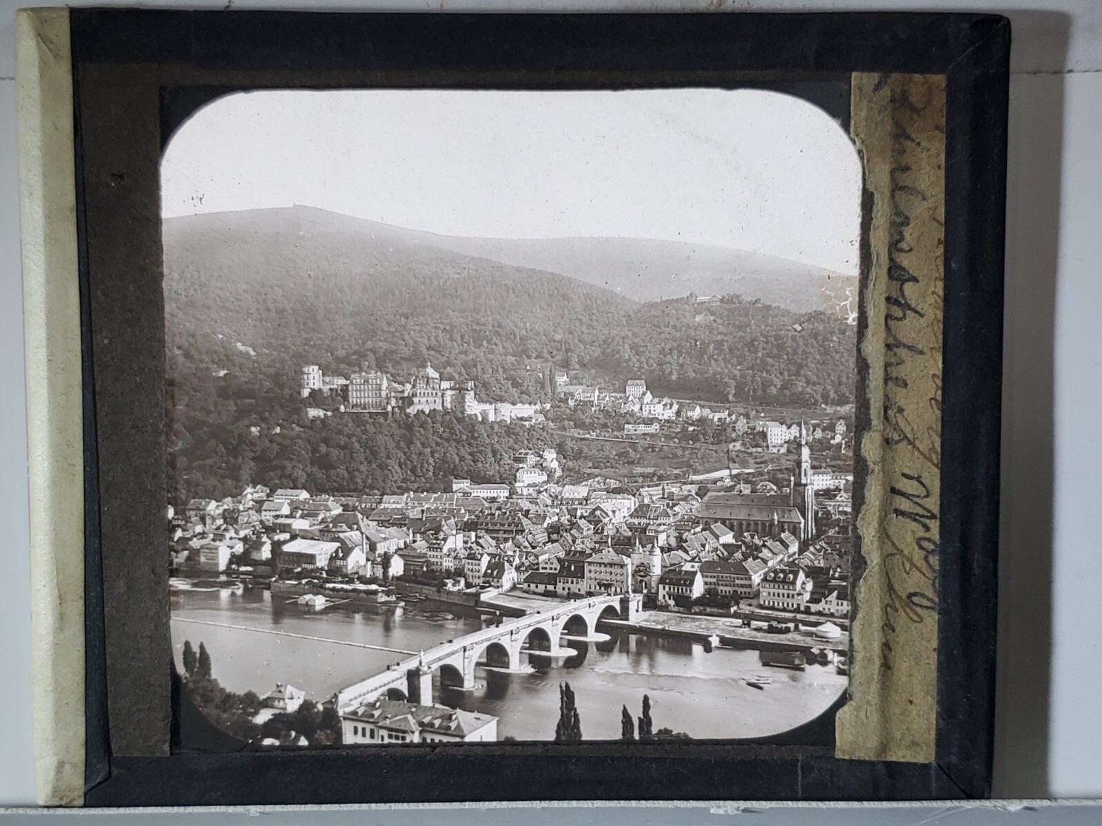 Philosopher's Way, Heidelberg, Germany, Charles Farrar Magic Lantern Glass Slide