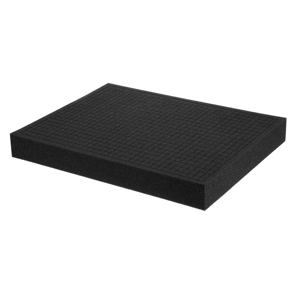 Polyurethane Foam Inserts, 16"Lx12"Wx2"T Packing Sheets Pre Cut(Black)