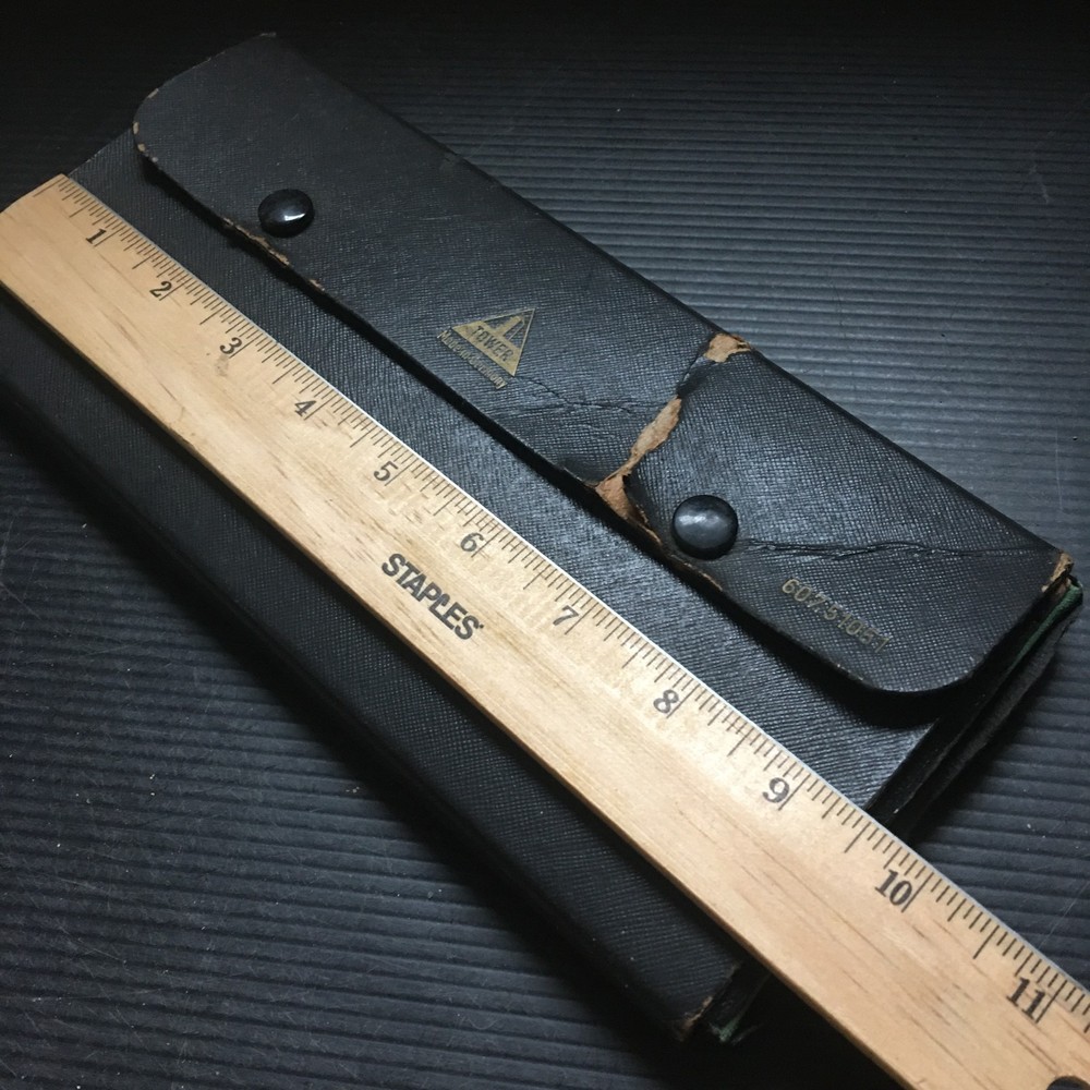 Vintage Tower Precision Drafting & Drawing Instrument Tool Set in Case Germany