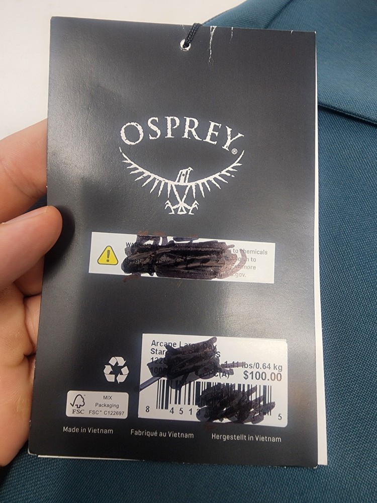 Osprey Arcane Large Day Back Pack Stargazer Blue