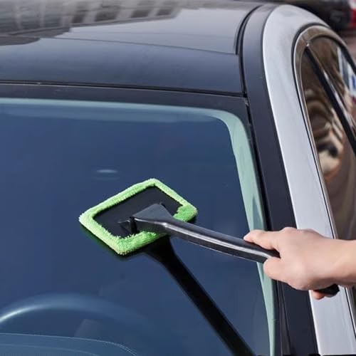 Windshield Cleaner, Window Cleaner Tool, Microfiber Window Cleaning Tool with
