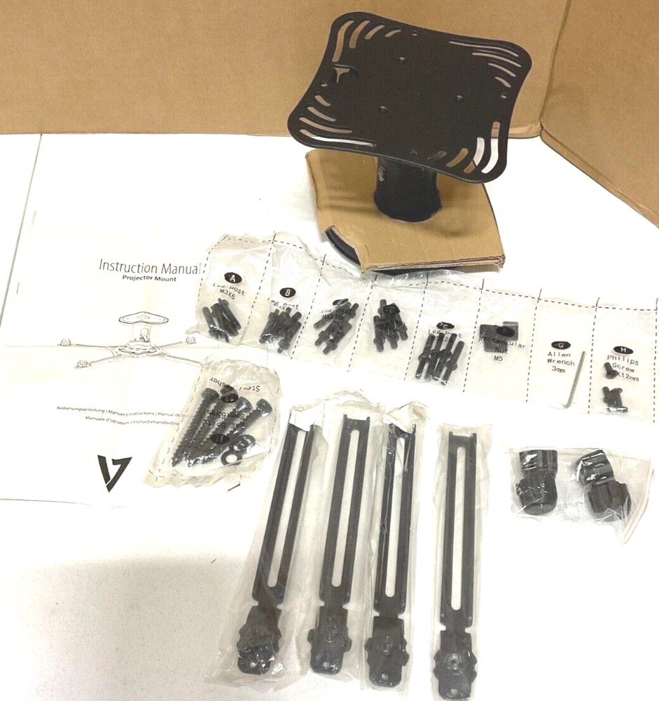 V7 Projector Ceiling Mount PM1U50-1N ✅ ❤️️ ✅ ❤️️ New! Open Box! ✅ ❤️️ ✅ ❤️️