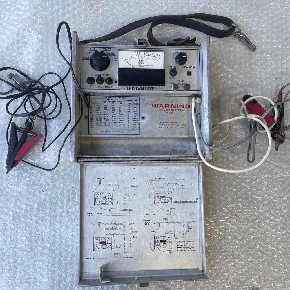 Vintage Colcom THROWMASTER TM 102 Cable Test Set