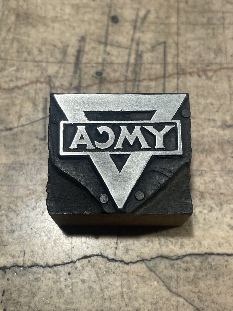 Printing Letterpress Printers Block YMCA Logo (2090)
