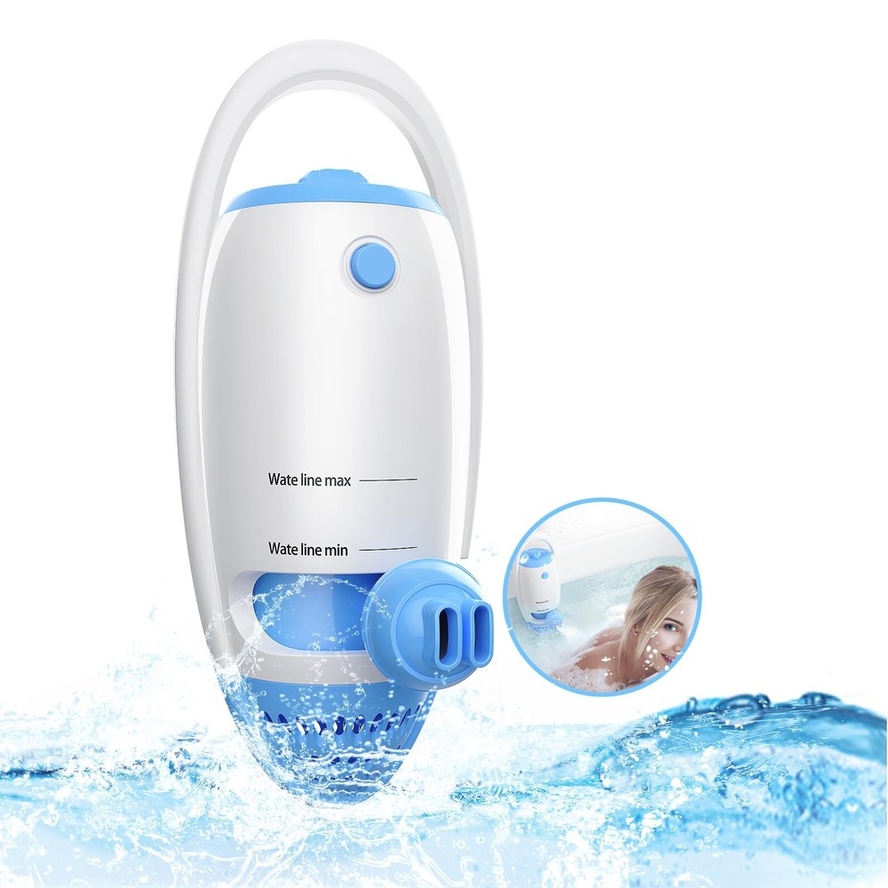 Bath Jet Spa, Jet/Bubble Maker Mode, Bathtub Spa single head, Blue+White