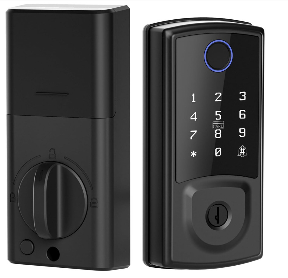 Smart Door Lock, Keyless Entry Security Smart Deadbolt with Touchscreen Keypad