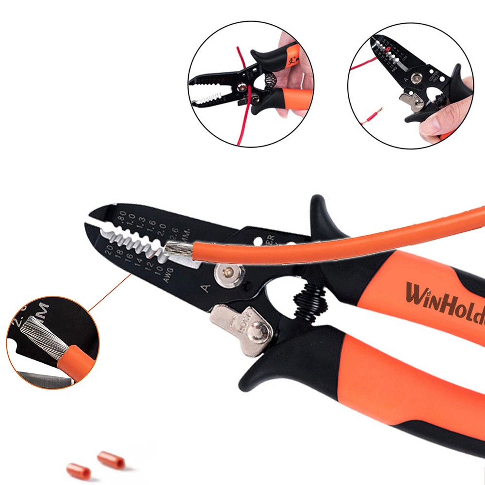 2Pcs Wire Crimping Tool Multi-Tool Cable Stripper Cutter Crimper Plier Hand Tool