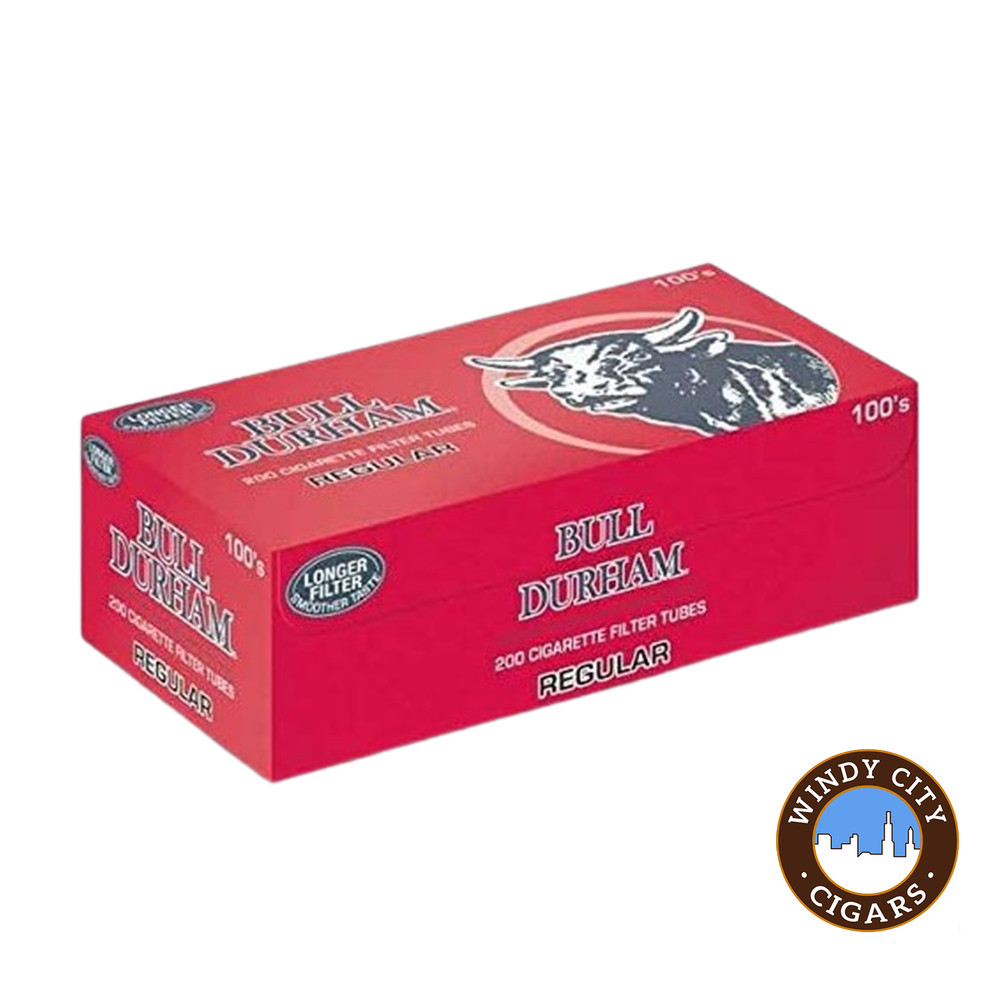 Bull Durham Regular 100s Cigarette 200ct Tubes -10 Boxes