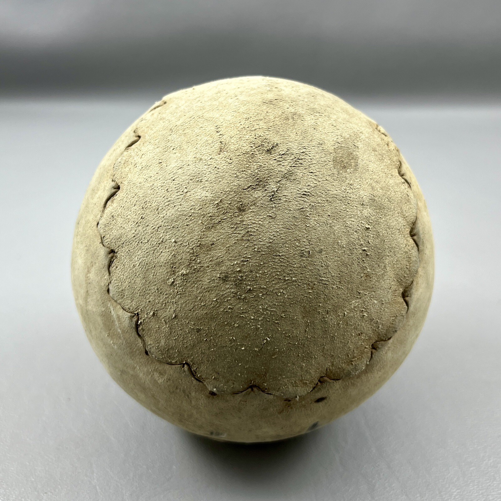 Antique Vintage 16" Oversized Leather Hand Stitched Softball