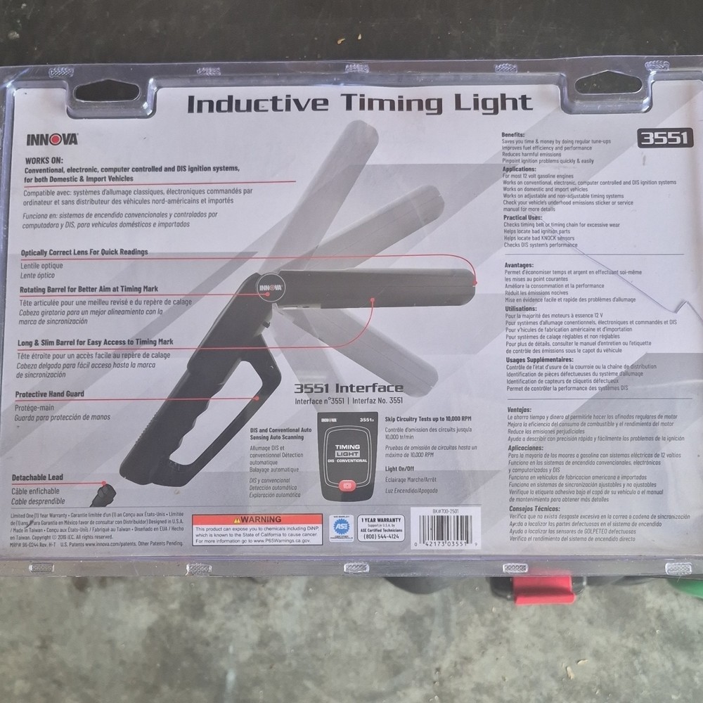 Inductive timing light
