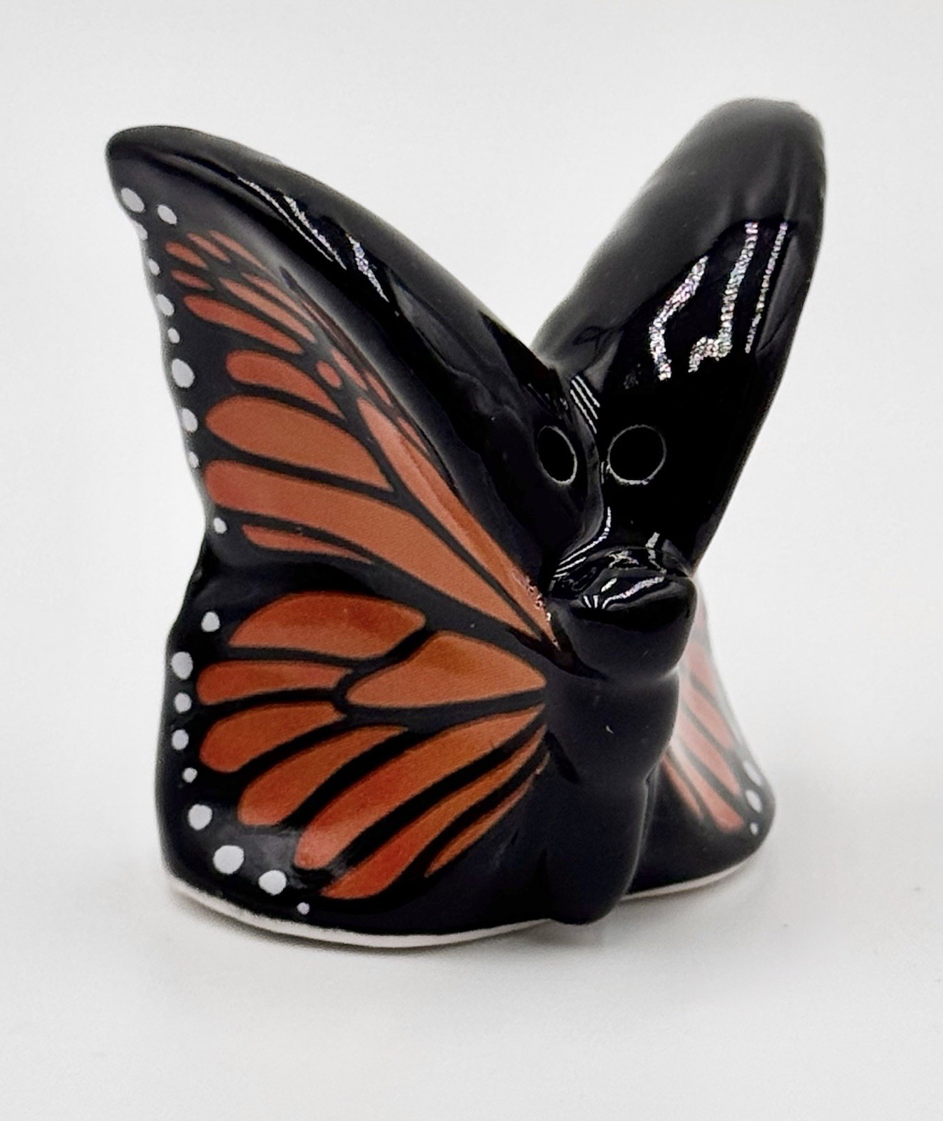 Cracker Barrel Mini Monarch Butterfly And Caterpillar Salt & Pepper Shakers NEW