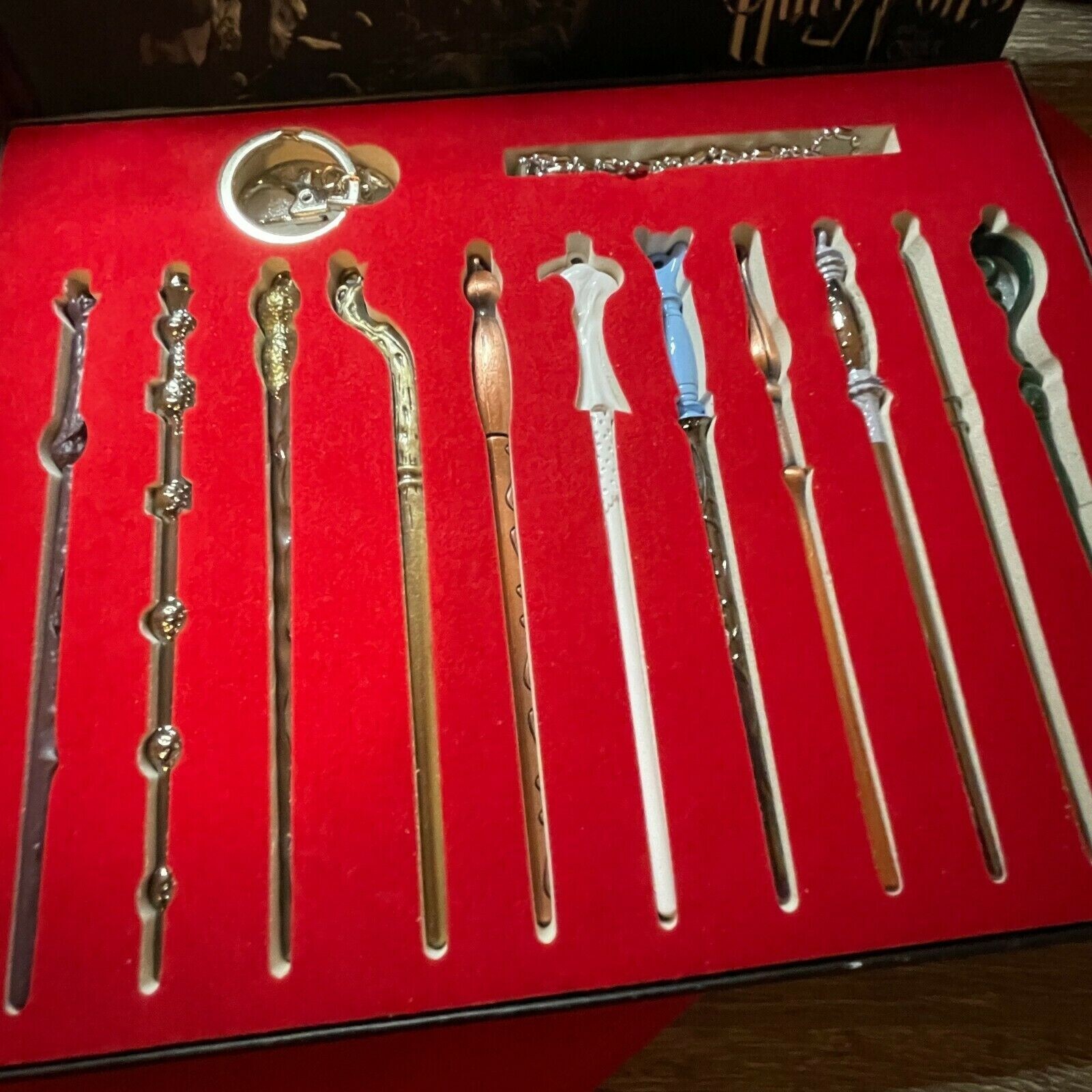 11Pcs Harry Potter Wand Sets Cosplay Luna Hermione Dumbledore Ron Krum Kid Gifts