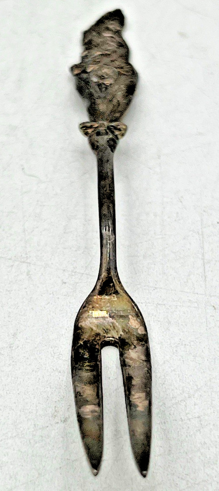 REED & BARTON HARLEQUIN JELLY SERVER, LADLE, LEMON FORK & OLIVE FORK SILVERPLATE