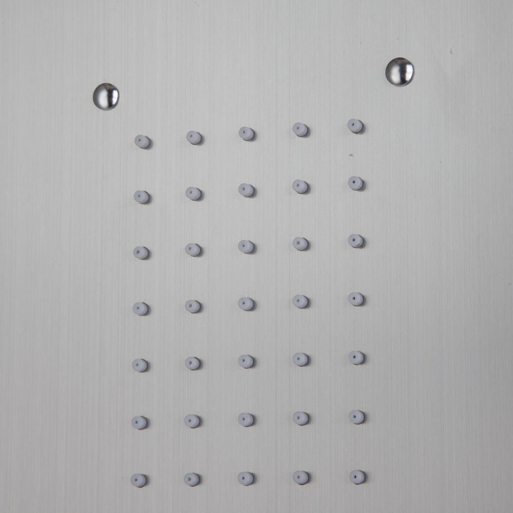 Brushed Nickel Bathroom Multi Function Shower Panel Hand Spary Wall Mount Tap