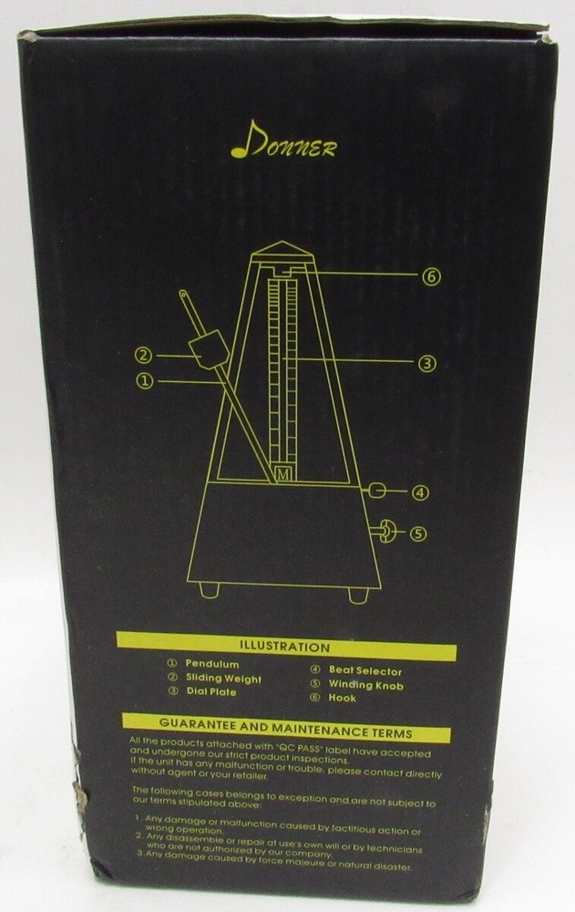 Donner Mechanical Metronome 40 - 208 BPM -J6