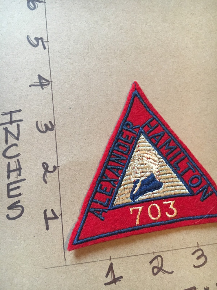 703rd Alexander Hamiliton Squadron felt patch 5/1/25