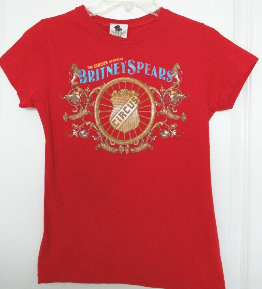 The CIRCUS Starring BRITNEY SPEARS Concert T-Shirt See Measurements