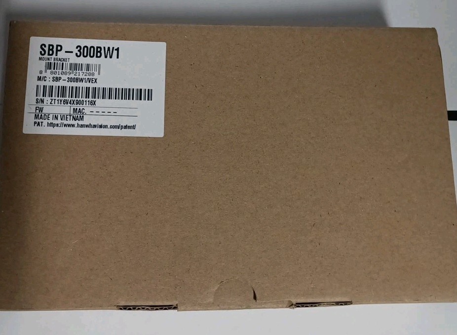 Hanwha Vision SBP-300BW1 Wall Mount Bracket