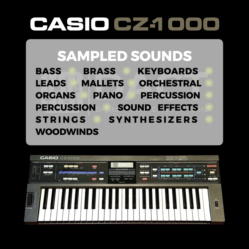 Casio CZ-1000 Synthesizer Sample Library (235 Samples) - Instant Access