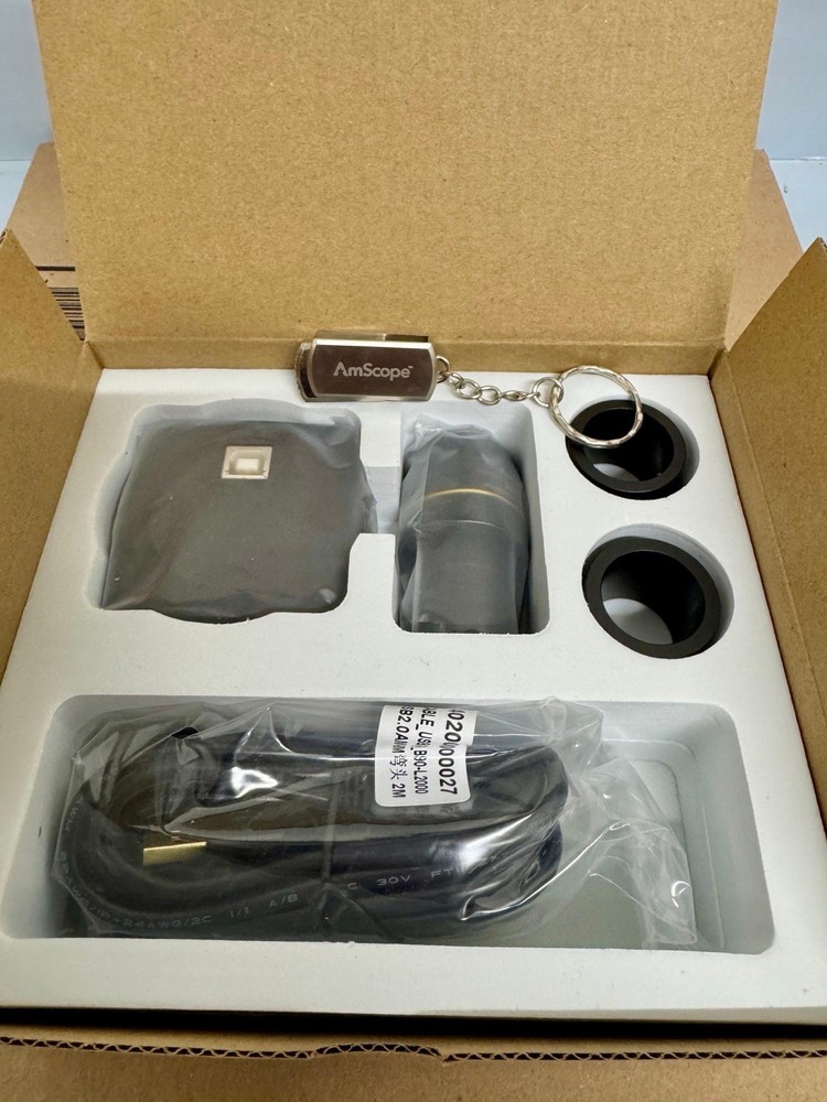 AmScope MU1000 10MP Digital Microscope Camera USB 2.0 C-Mount 40X w/ Software