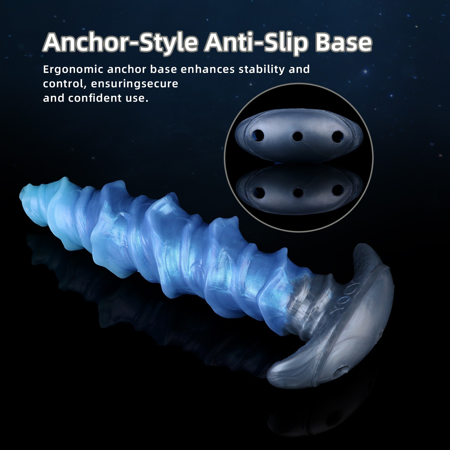 11.57" Fantasy Huge Anal Plug Soft Silicone Waterproof Thick Anal Stretcher Toy