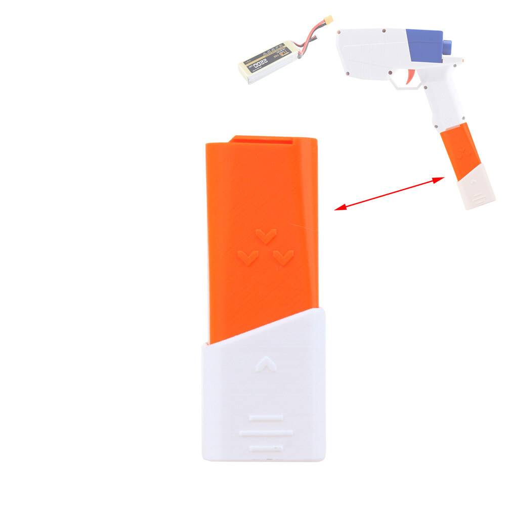 Worker Mod Extended Lipo Battery Case Straight Type for Hurricane Blaster